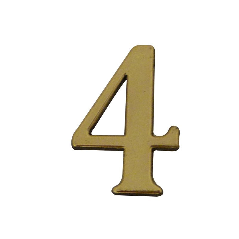 Chiffre autocollant doré