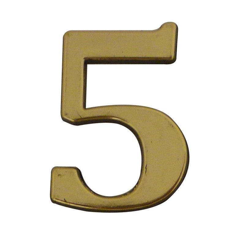 Chiffre autocollant doré