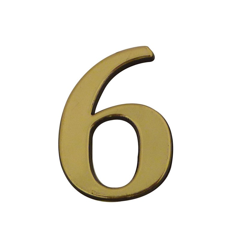 Chiffre autocollant doré