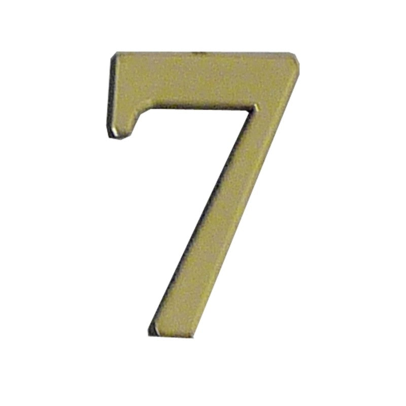 Chiffre autocollant doré