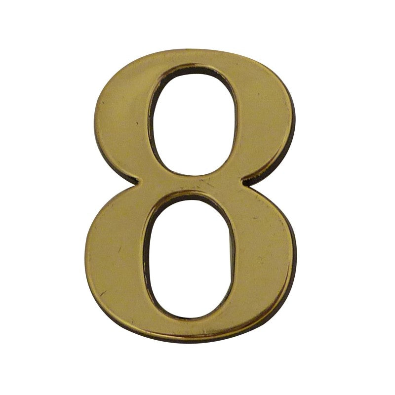 Chiffre autocollant doré