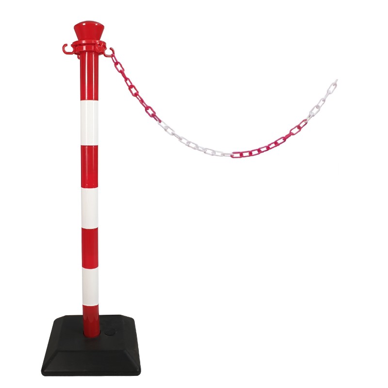Poteau de balisage en kit avec chaine