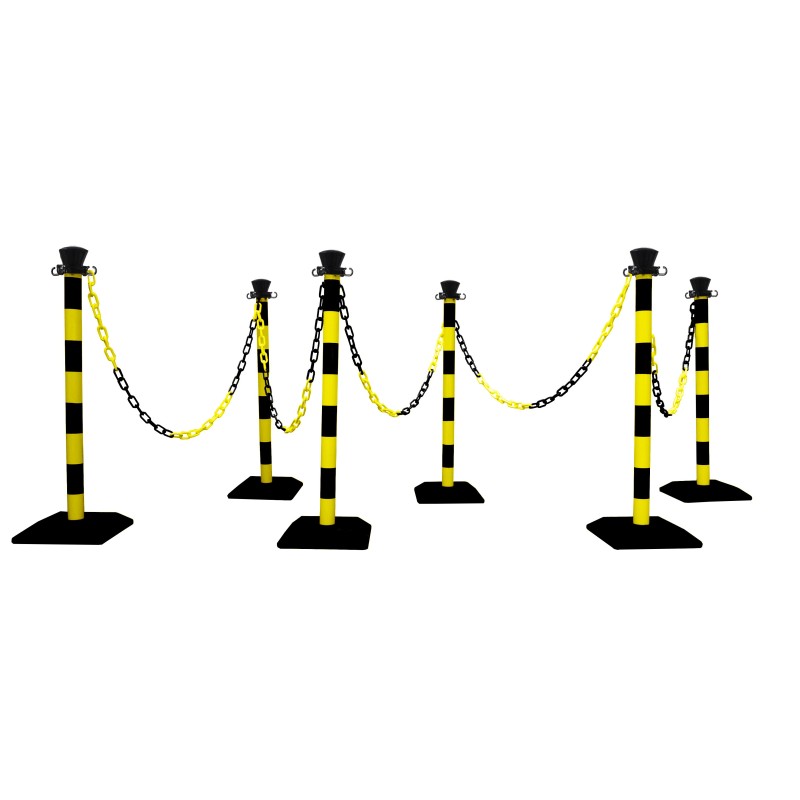 Poteau de balisage en kit avec chaine