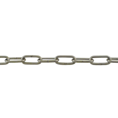 Chaîne maillon long acier inoxydable