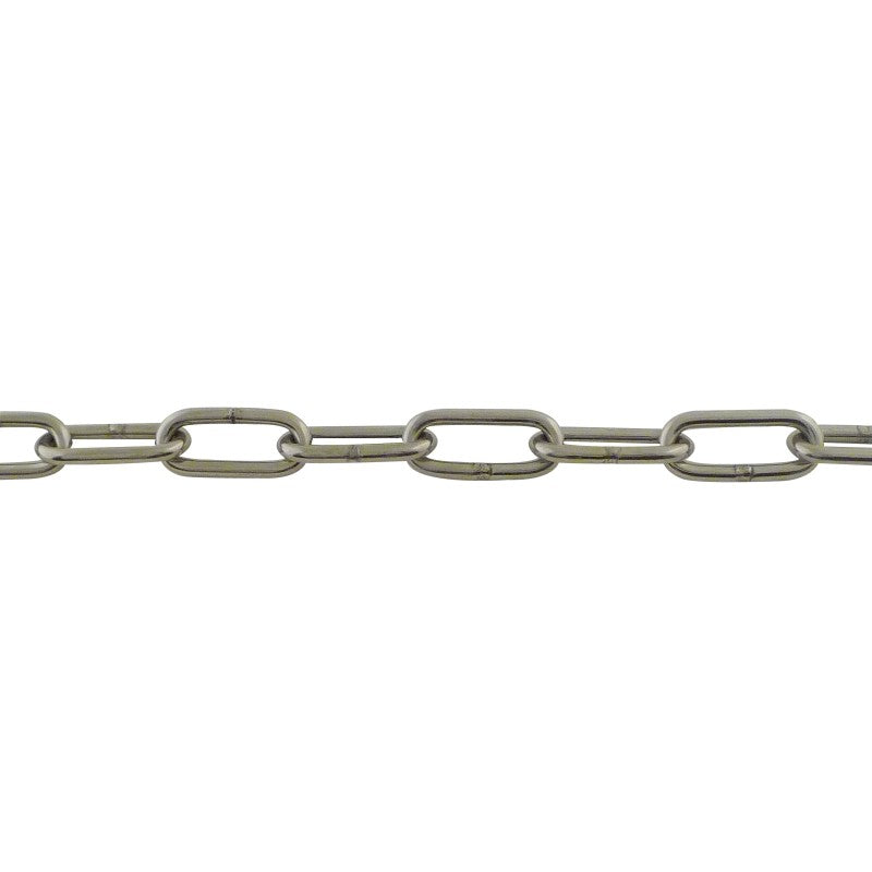 Chaîne maillon long acier inoxydable