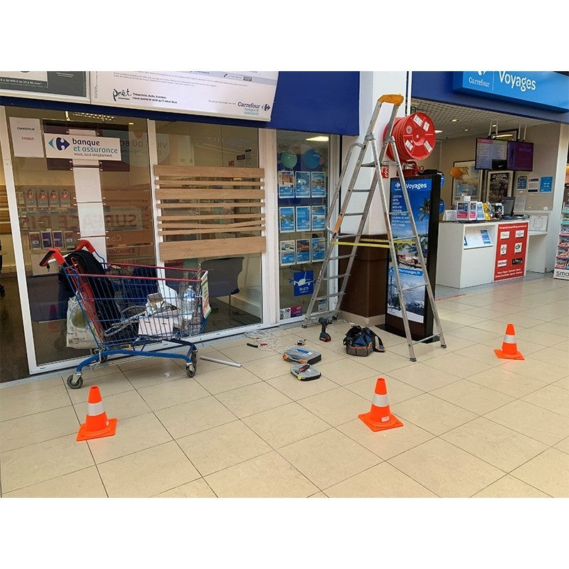 Cône réfléchissant en PVC