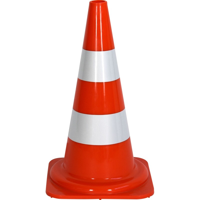 Cône réfléchissant en PVC