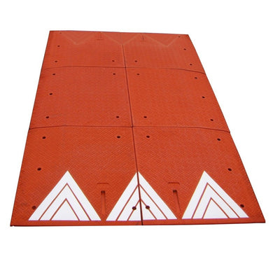 Coussin berlinois rouge avec flèche de circulation (1 côté)