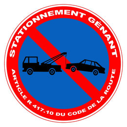 Panneau PVC adhésif rond Ø 280 mm - signalisation chantier, entrepôt et ERP, conforme NF