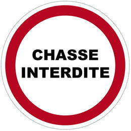 Panneau PVC adhésif rond Ø 280 mm - signalisation chantier, entrepôt et ERP, conforme NF