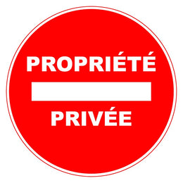 Panneau PVC adhésif rond Ø 280 mm - signalisation chantier, entrepôt et ERP, conforme NF