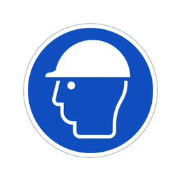 Panneau PVC adhésif rond Ø 280 mm - signalisation chantier, entrepôt et ERP, conforme NF
