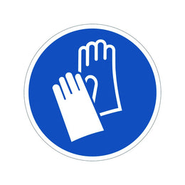 Panneau PVC adhésif rond Ø 280 mm - signalisation chantier, entrepôt et ERP, conforme NF
