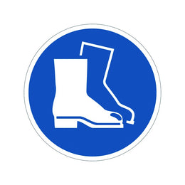Panneau PVC adhésif rond Ø 280 mm - signalisation chantier, entrepôt et ERP, conforme NF