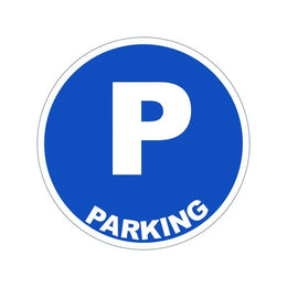 Panneau PVC adhésif rond Ø 280 mm - signalisation chantier, entrepôt et ERP, conforme NF