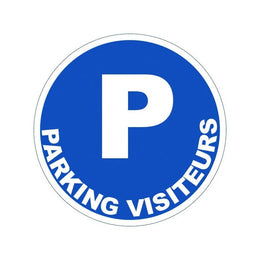 Panneau PVC adhésif rond Ø 280 mm - signalisation chantier, entrepôt et ERP, conforme NF