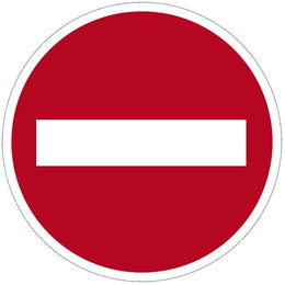Panneau PVC adhésif rond Ø 280 mm - signalisation chantier, entrepôt et ERP, conforme NF