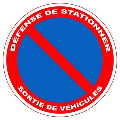 Panneau de signalisation PVC adhésif - Ø180mm