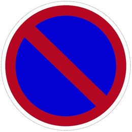 Panneau PVC adhésif rond Ø 280 mm - signalisation chantier, entrepôt et ERP, conforme NF
