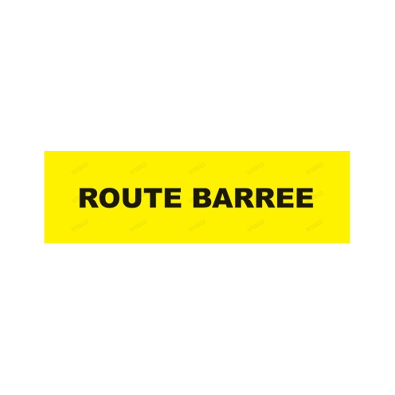 Tissu accessoire pour enrouleur avec bandeau de signalisation