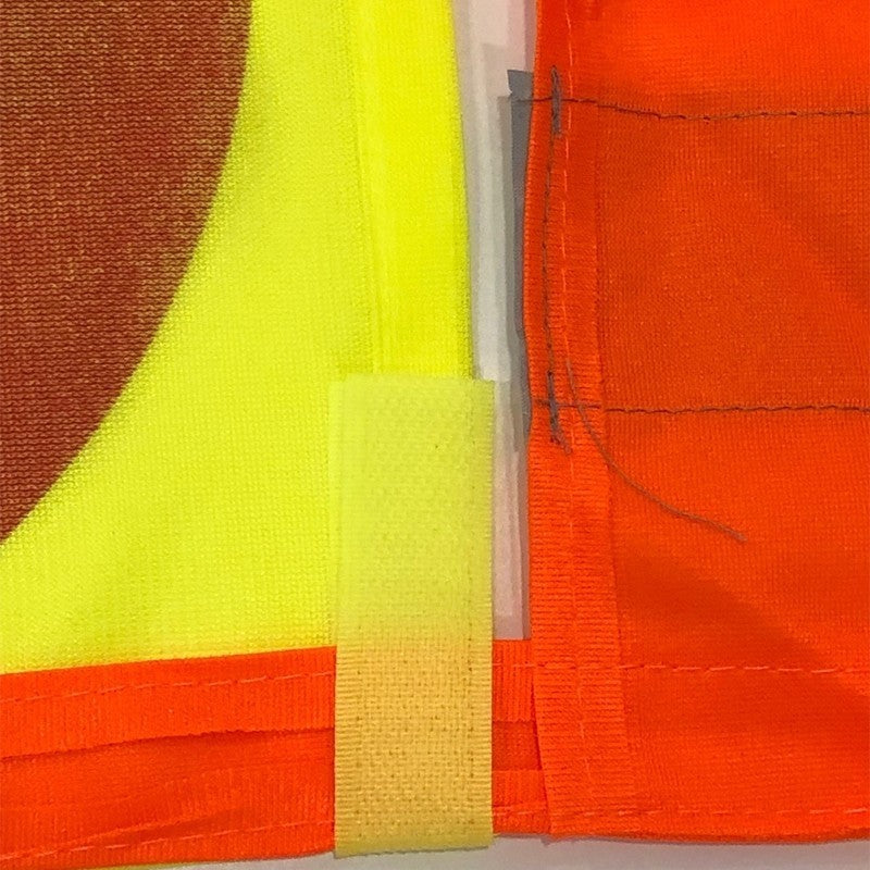 Tissu accessoire pour enrouleur avec bandeau de signalisation