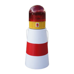 Fardier de signalisation cylindrique à lampe intégrée