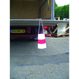 Fardier de signalisation cylindrique à lampe intégrée