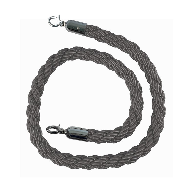 Cordon tressé avec mousqueton acier