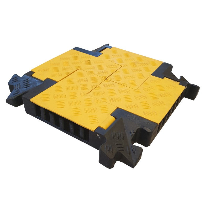 Intersection 4 directions pour passe-câbles à capot