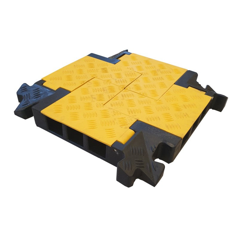 Intersection 4 directions pour passe-câbles à capot