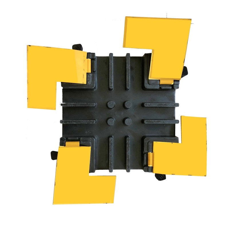 Intersection 4 directions pour passe-câbles à capot