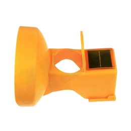 Lampe solaire Ø 180 mm pour cônes - feu orange statique + LED séquentielle, 220 × 186 mm