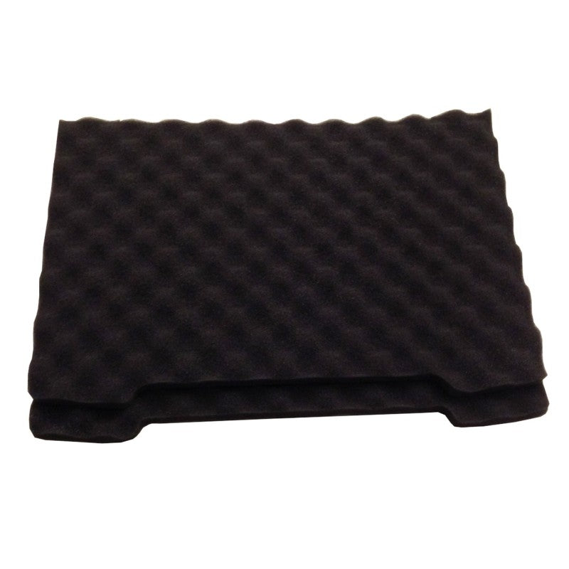 Mousses prédécoupées et alvéolées pour mallette haute résistance. Lot de 2.