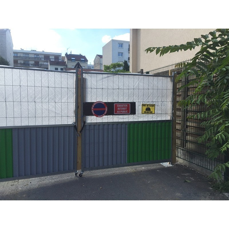 Panneau d'affichage chantier