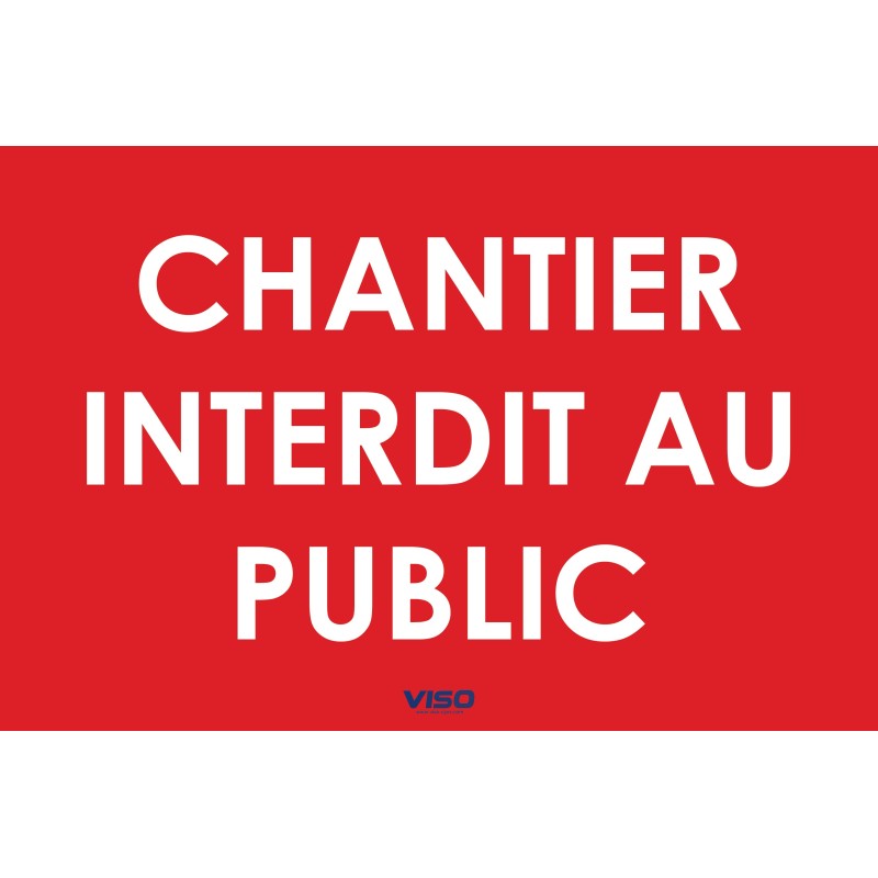 Panneau d'affichage chantier