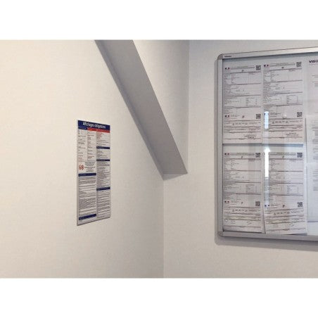 Panneau d'affichage consignes légales