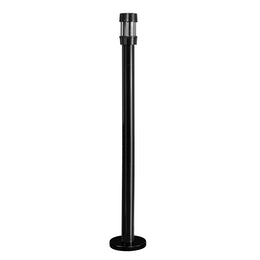 Poteau récepteur intérieur acier – 6 sangles en tête, trou fileté panneau, base lestée ou à fixer