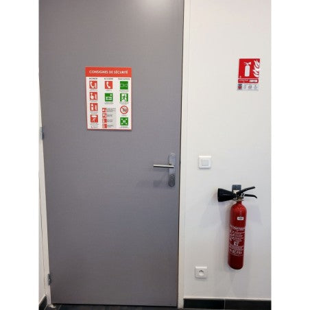 Panneau d'affichage consignes légales