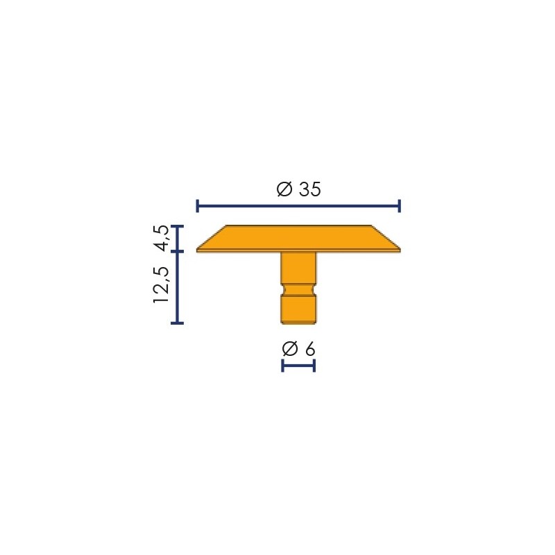 Clou podotactile 35mm