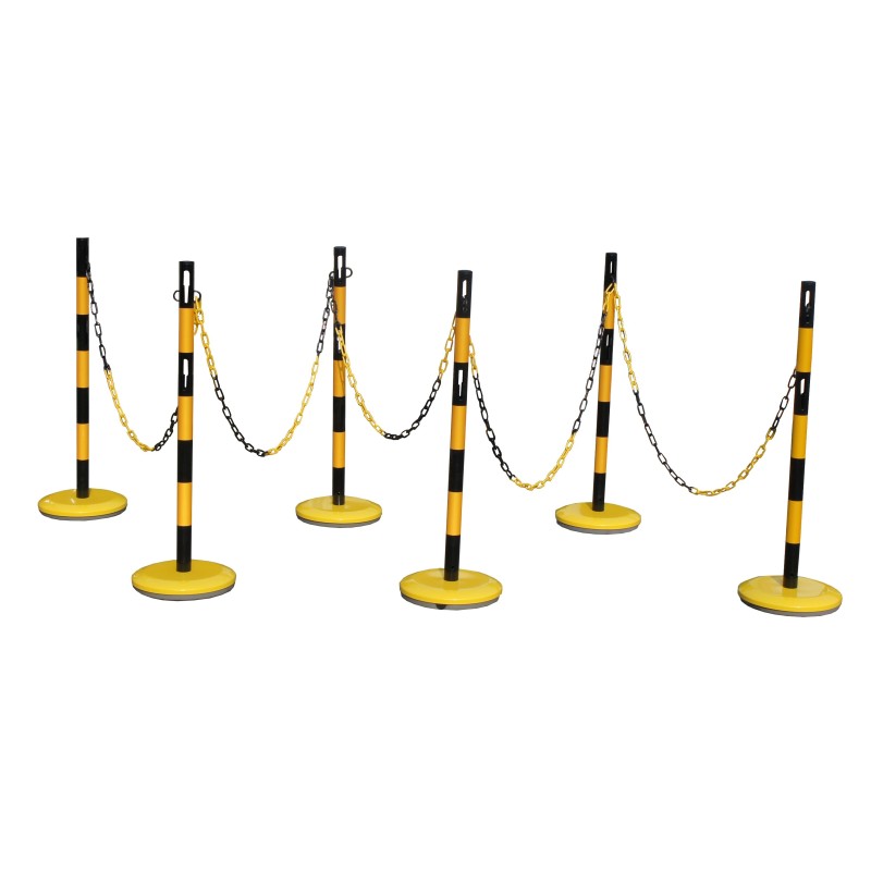 Kit poteaux acier avec chaine