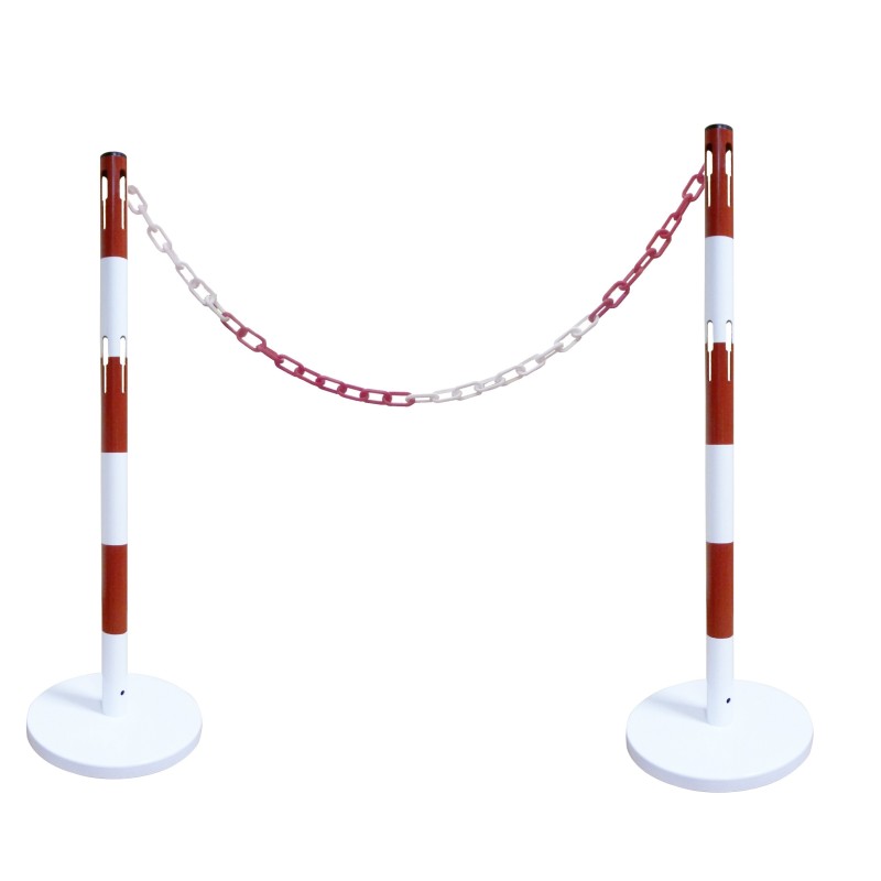 Kit poteaux acier avec chaine