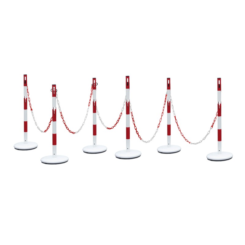 Kit poteaux acier avec chaine