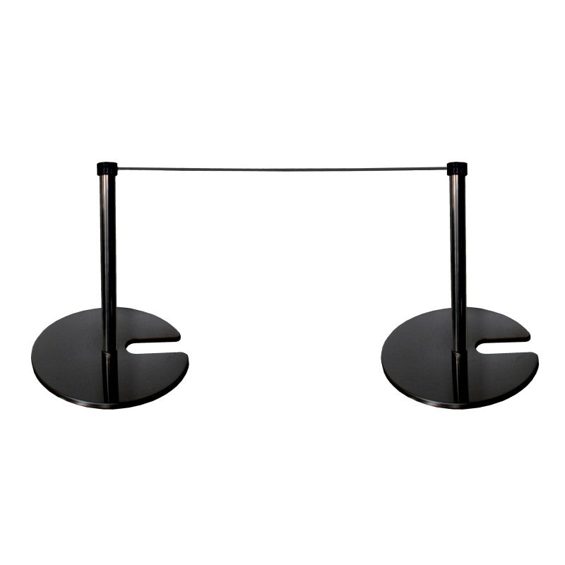 Poteau d'exposition pour corde élastique