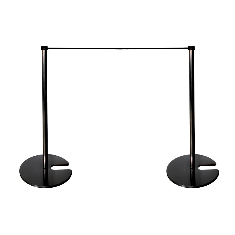 Poteau d'exposition pour corde élastique