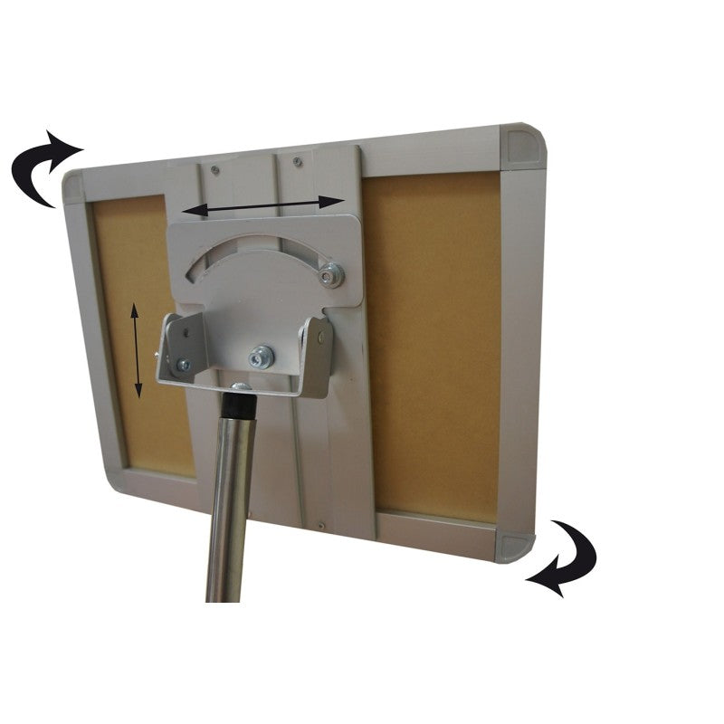 Poteau d'information extensible et rotatif