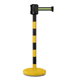 Poteau de guidage extérieur à sangle 2m – Base lestée inox, sans ancrage