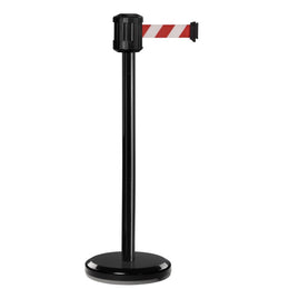 Poteau de guidage extérieur à sangle 2m – Base lestée inox, sans ancrage