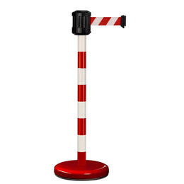 Poteau de guidage extérieur à sangle 2m – Base lestée inox, sans ancrage
