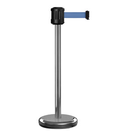 Poteau de guidage extérieur à sangle 2m – Base lestée inox, sans ancrage