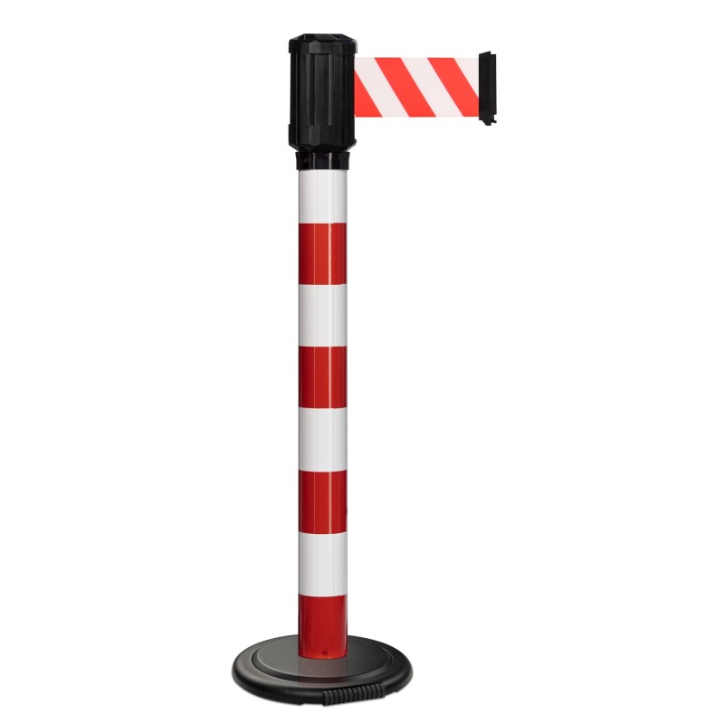 Poteau extérieur base lestée nomade à roulettes - longueur sangle 4m